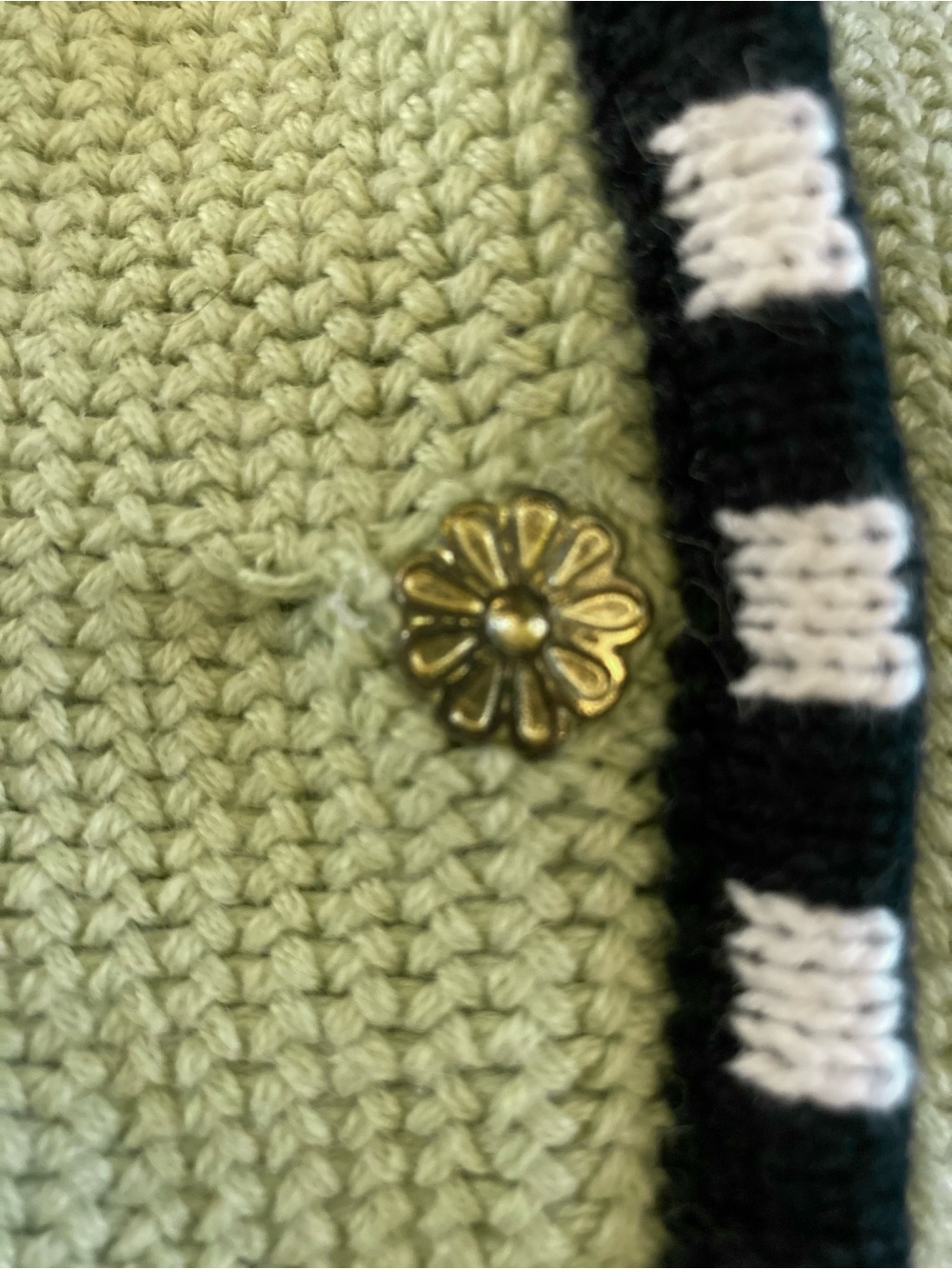 QUACKER FACTORY Vintage Bumblebee & Flower Embroidered Sweater Vest - Size 1X - Picture 8 of 8